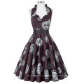 Grace Karin Halter Algodão Comprimento do joelho Vintage Retro 50s Party Dress CL6292-2 #